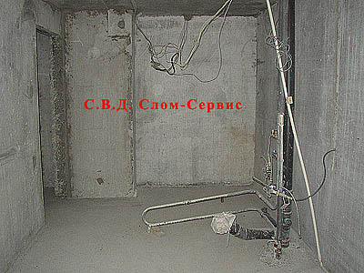 Что остается после слома сноса ванной